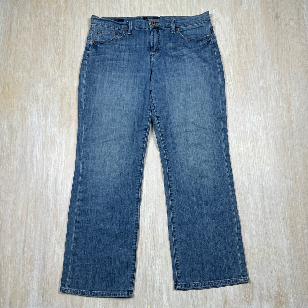 Lucky Brand Easy Rider Bootcut Mid Rise Faded Wash Casual Blue Denim Jeans 14